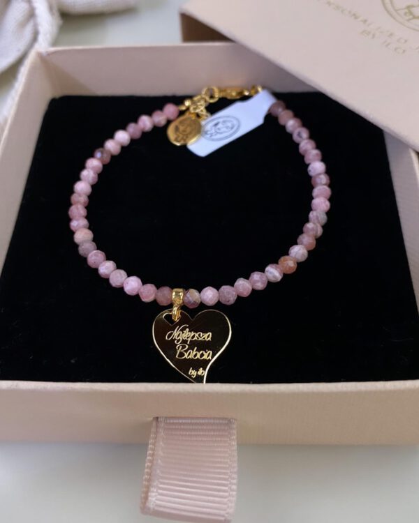love drop - bransoletka z kamieni